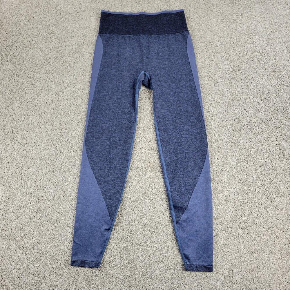 PINK Victorias Secret Womens Seamless Leggings Small Blue High-waist Activewear